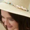 Curved Brim Seashell Vacation Hat - Image 4