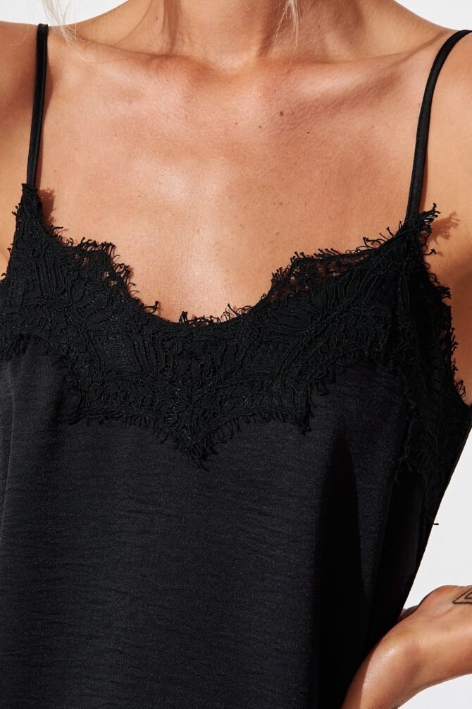 Top In Black Satin - Image 9