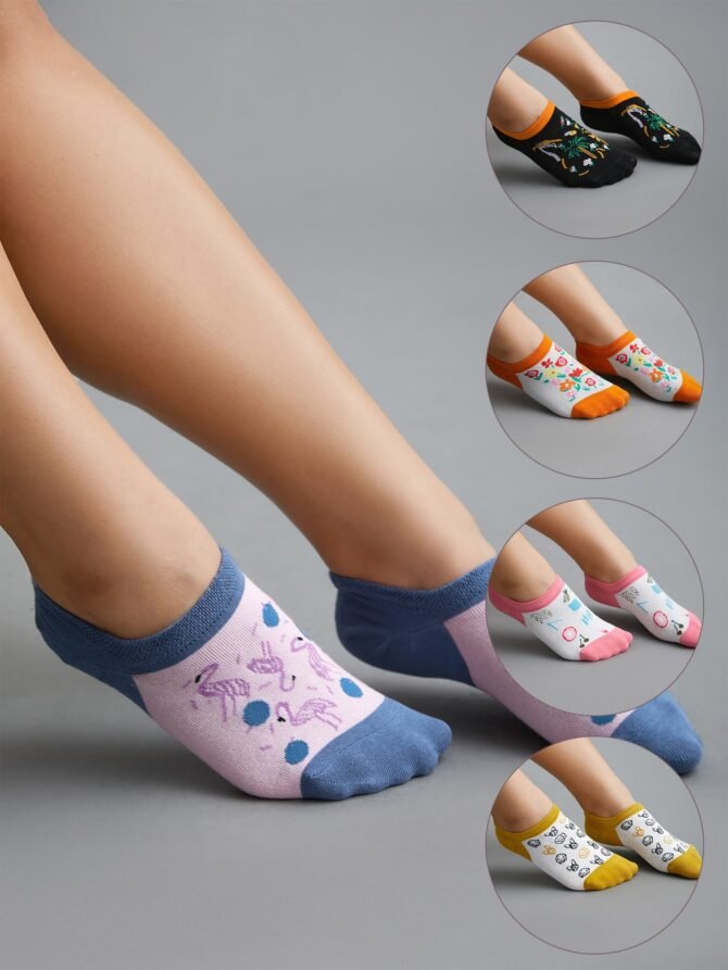 Print Color Contrast Socks - Image 2
