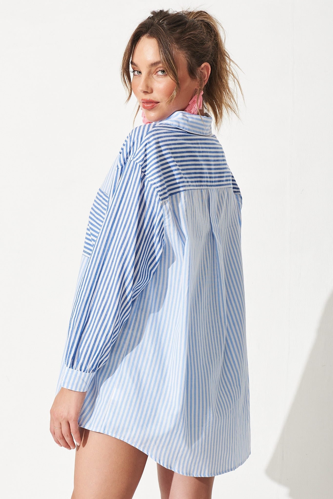 Shirt In Blue Stripe - Image 4