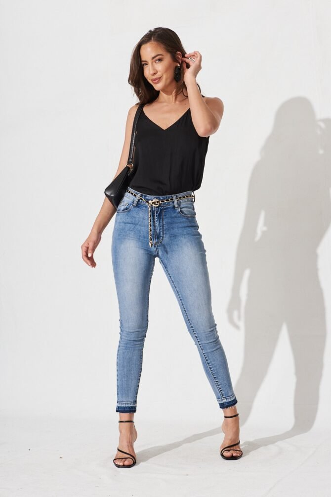 Top In Black Satin