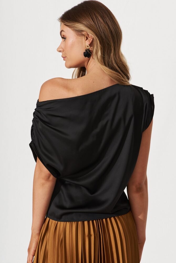 Top In Black Satin - Image 5