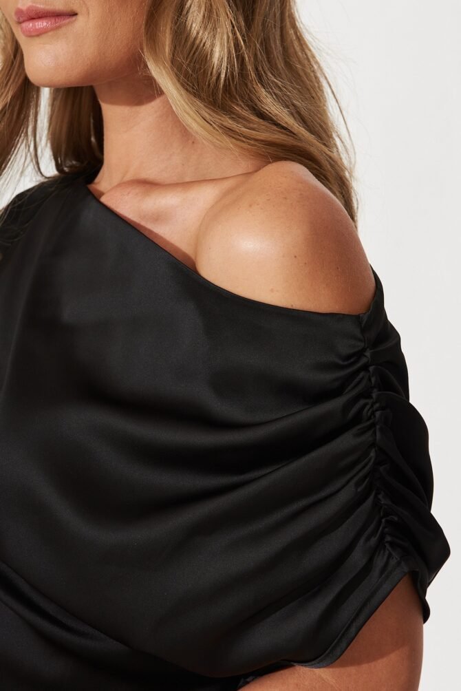Top In Black Satin - Image 9