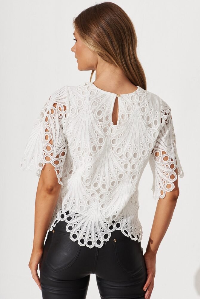 Top In White Lace - Image 3