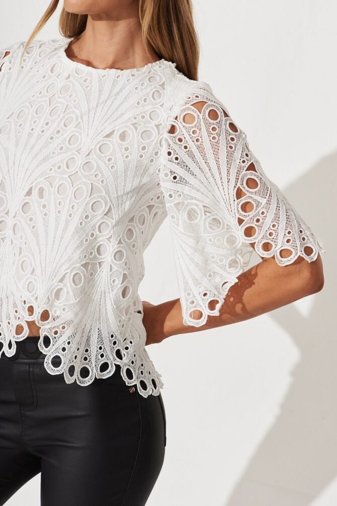 Top In White Lace - Image 5