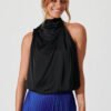 Top In Black Satin - Image 2