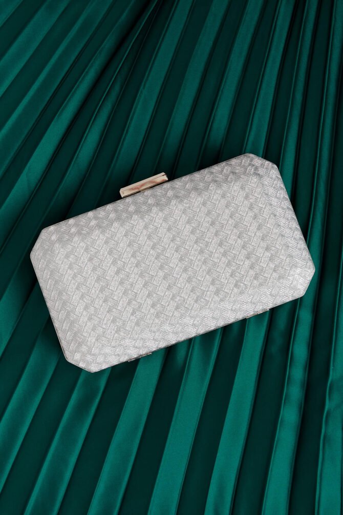 Clutch Bag in Silver