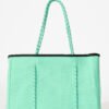Neoprene Tote Bag In Turquoise