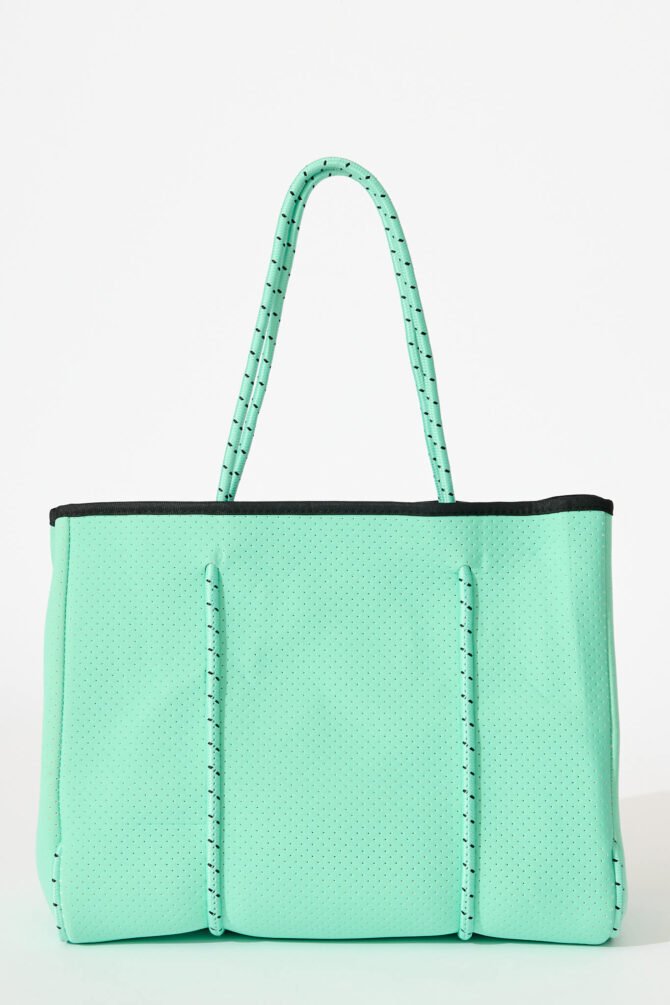 Neoprene Tote Bag In Turquoise