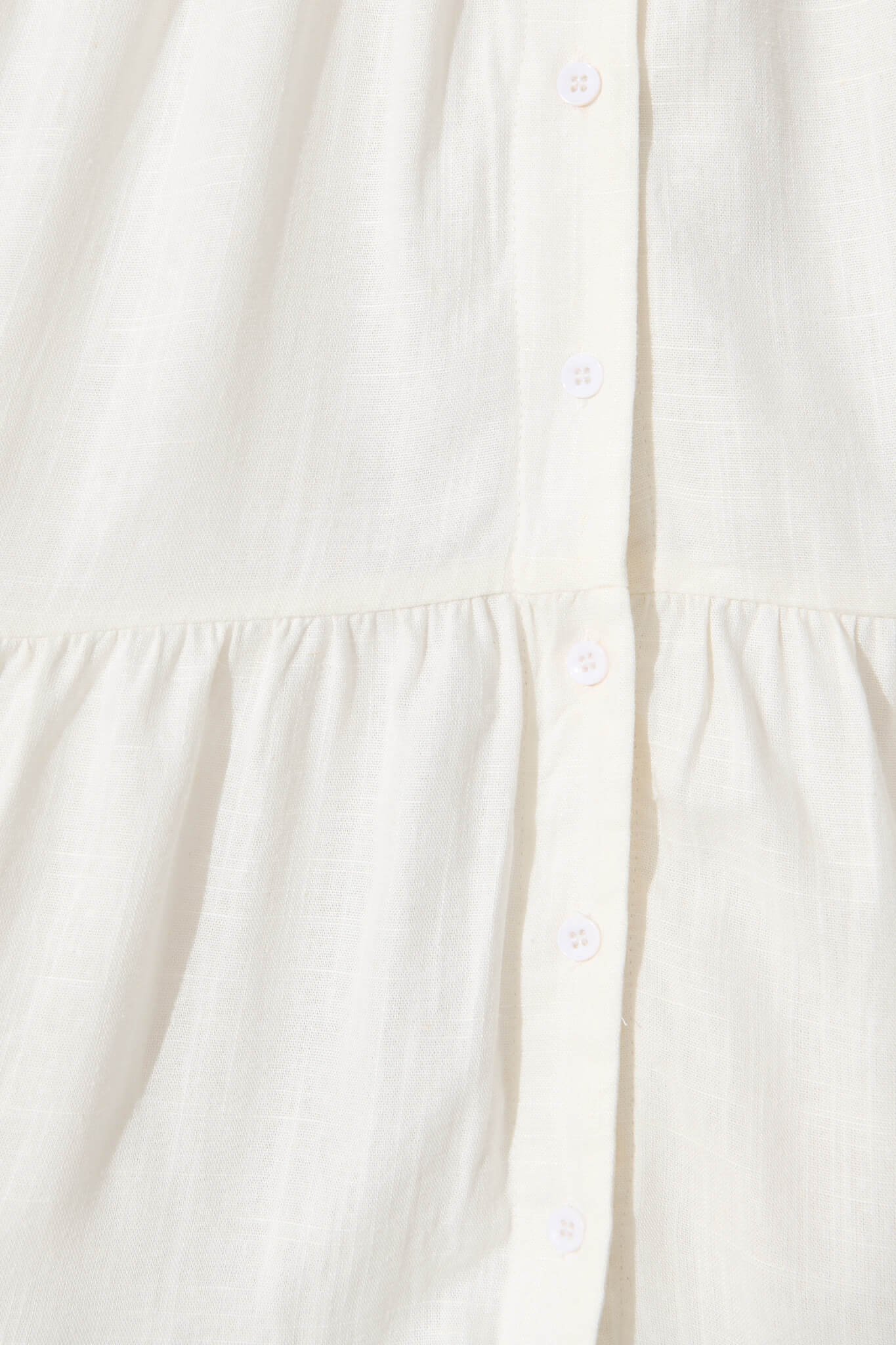 Dress in White Linen Blend - Image 6