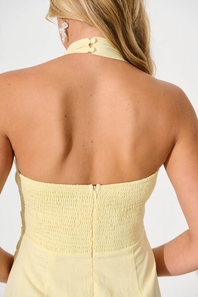 Maxi Sundress in Lemon Cotton - Image 5