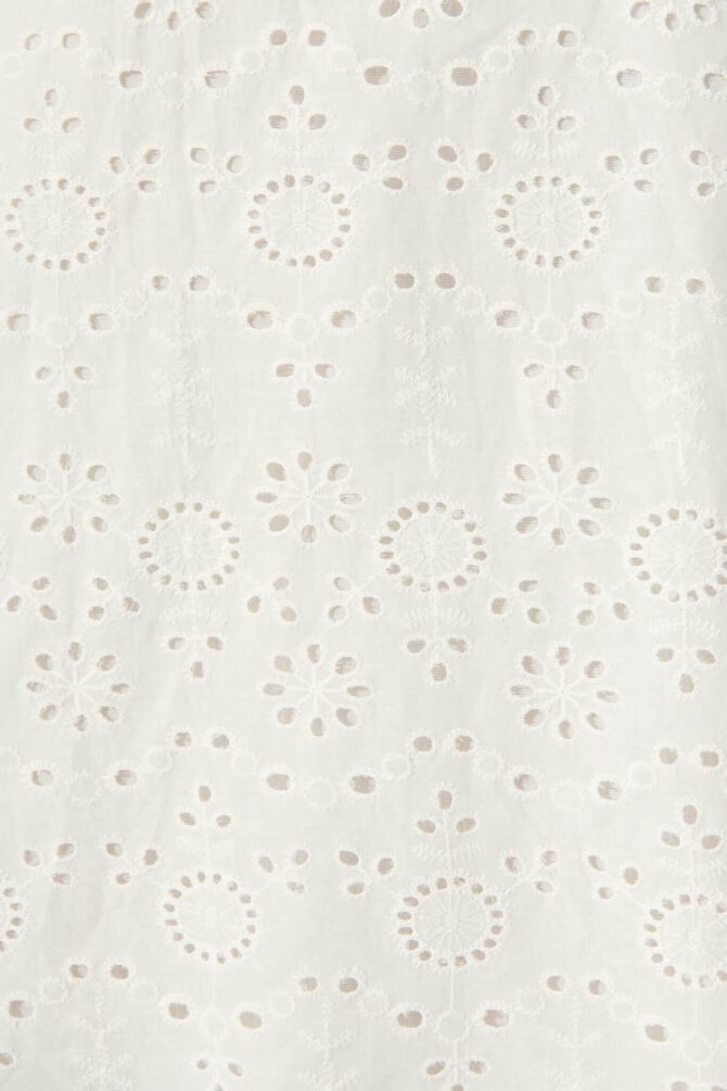 Dress in White Broderie Cotton - Image 6