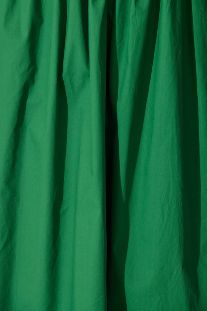 Halter Neck Maxi Dress in Green Cotton - Image 6