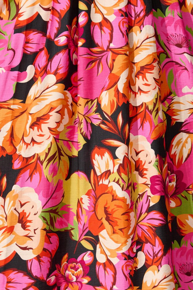 Midi Dress In Multi Floral - Image 6
