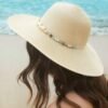 Curved Brim Seashell Vacation Hat