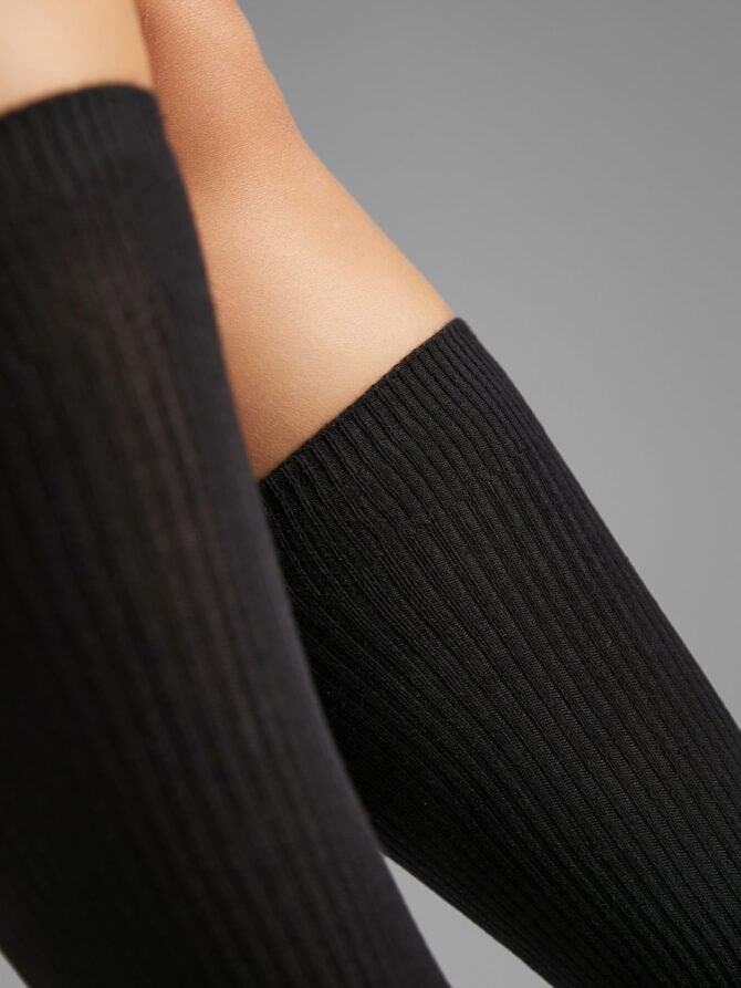 Solid Color Thin Over The Knee Stocks - Image 3