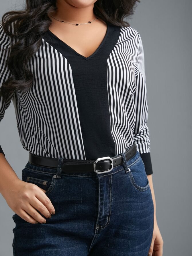 Solid Square Buckle Belt - Image 4