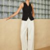 Backless Split Button Vest - Image 4