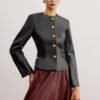 Casual Faux Leather Slim Jacket - Image 3