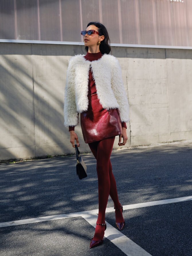 Faux Fur Short Coat - Image 7