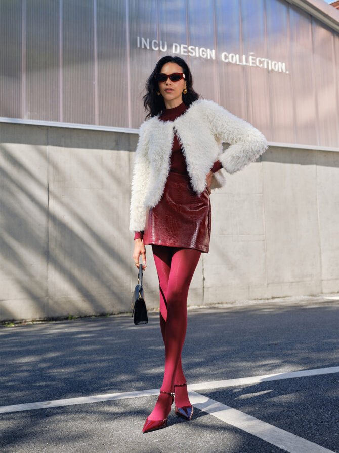 Faux Fur Short Coat - Image 4