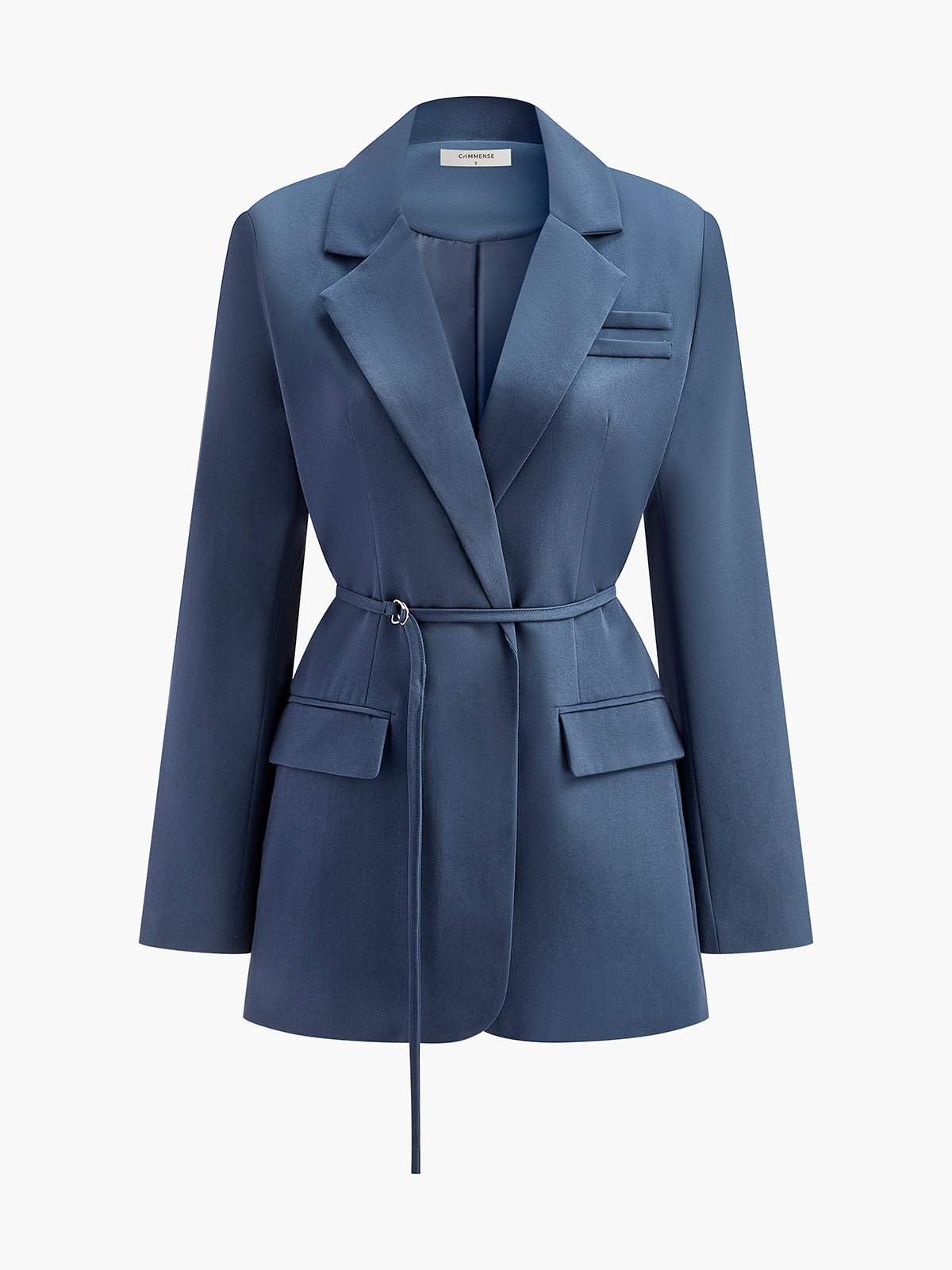 Elegant Slim-Belted Blazer - Image 2