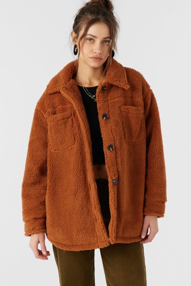 HIGH PILE OVERSIZED FLEECE JACKET - Image 7