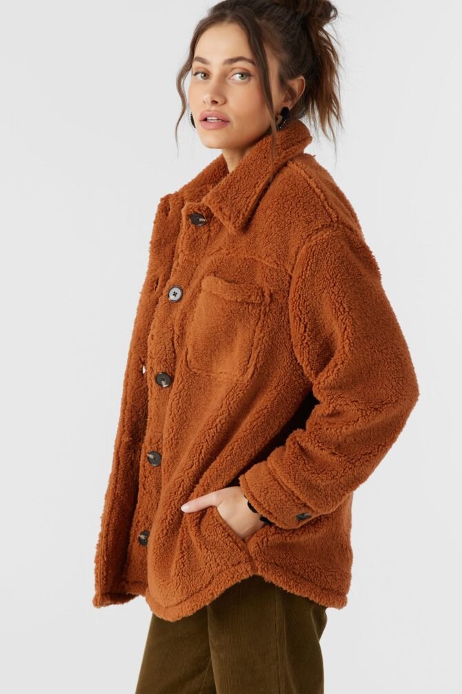 HIGH PILE OVERSIZED FLEECE JACKET - Image 5