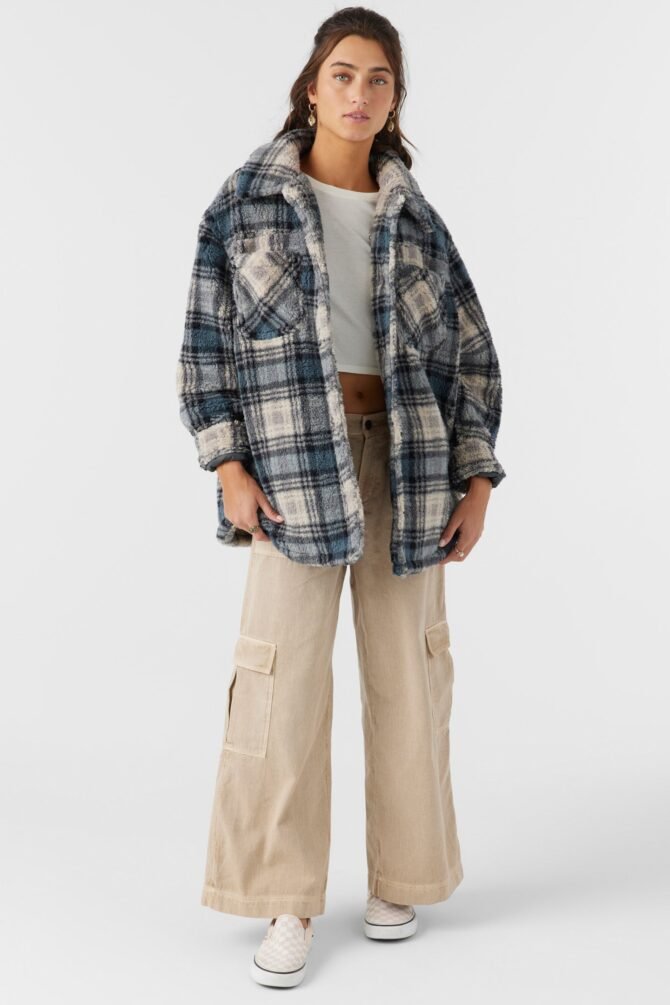 HIGH PILE OVERSIZED FLEECE JACKET - Image 3