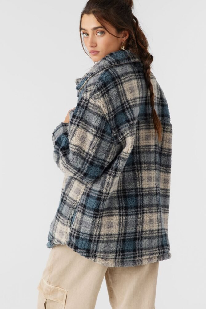HIGH PILE OVERSIZED FLEECE JACKET - Image 4