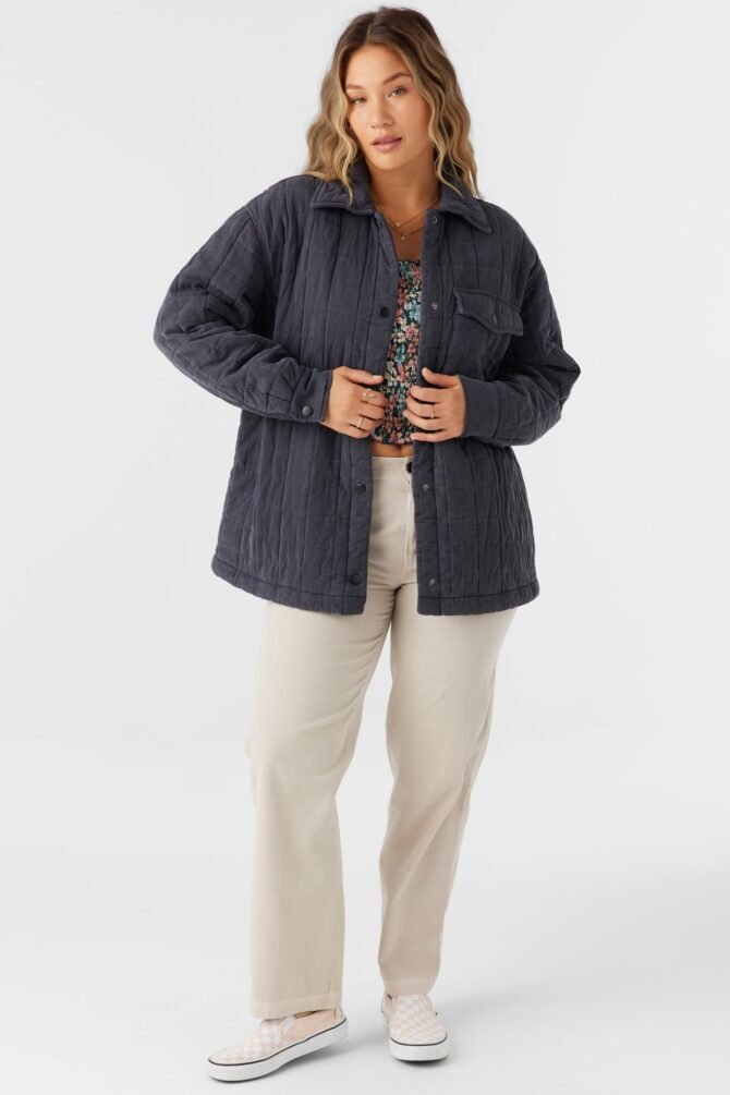 OVERSIZED FIT SNAP FRONT JACKET - Image 3