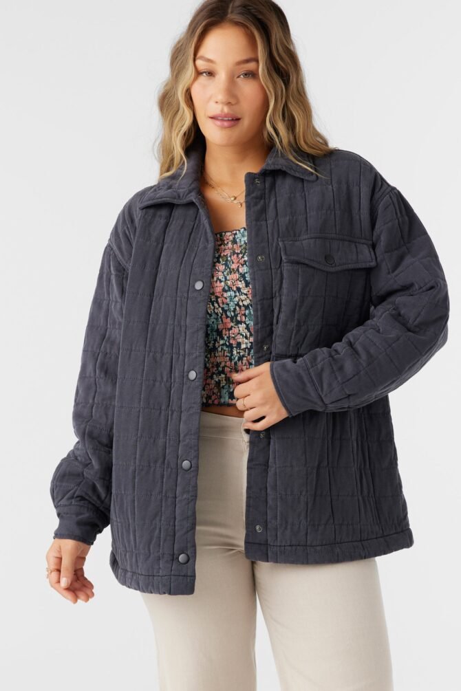 OVERSIZED FIT SNAP FRONT JACKET - Image 9