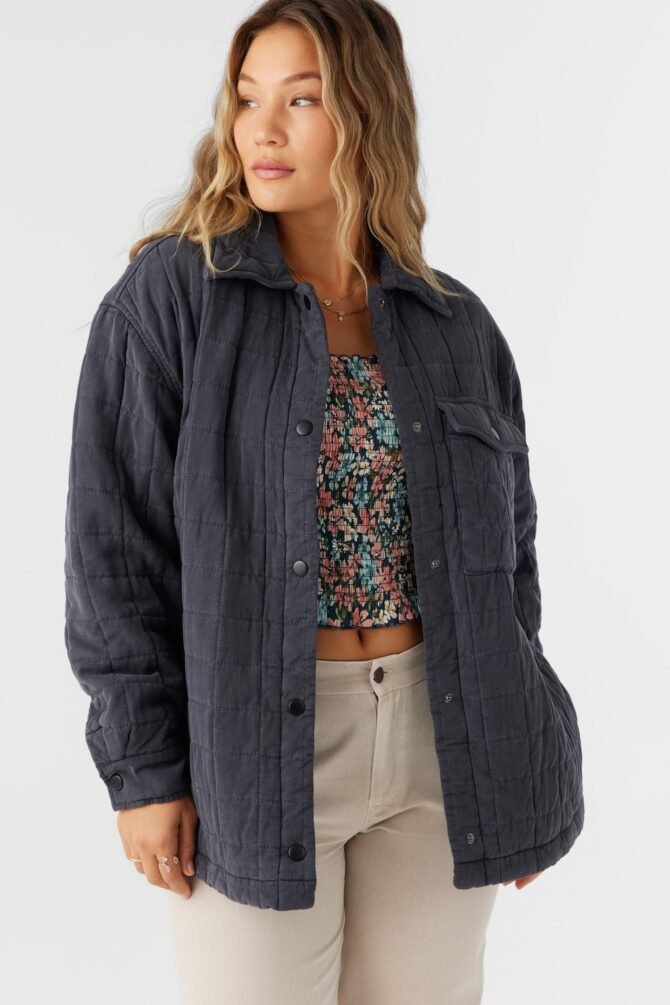 OVERSIZED FIT SNAP FRONT JACKET - Image 5