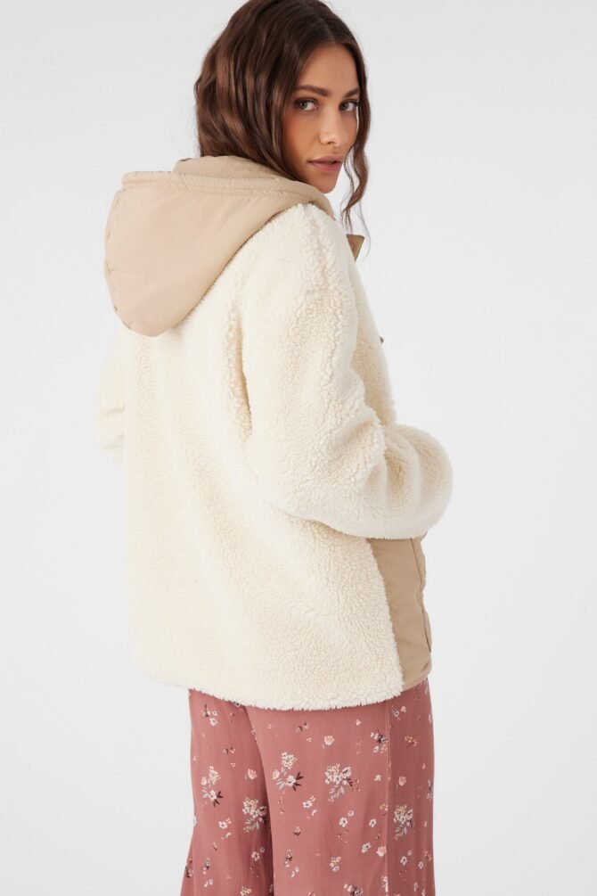 HIGH PILE FLEECE QUILTED JACKET - Image 4