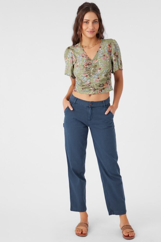 COTTON TWILL UTILITY PANTS - Image 9