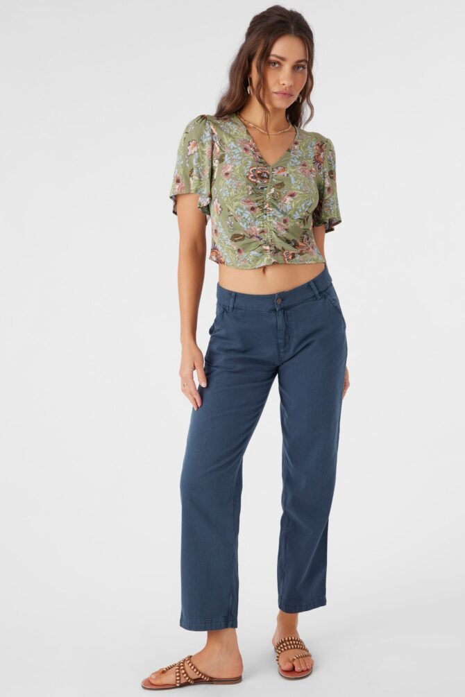 COTTON TWILL UTILITY PANTS - Image 2
