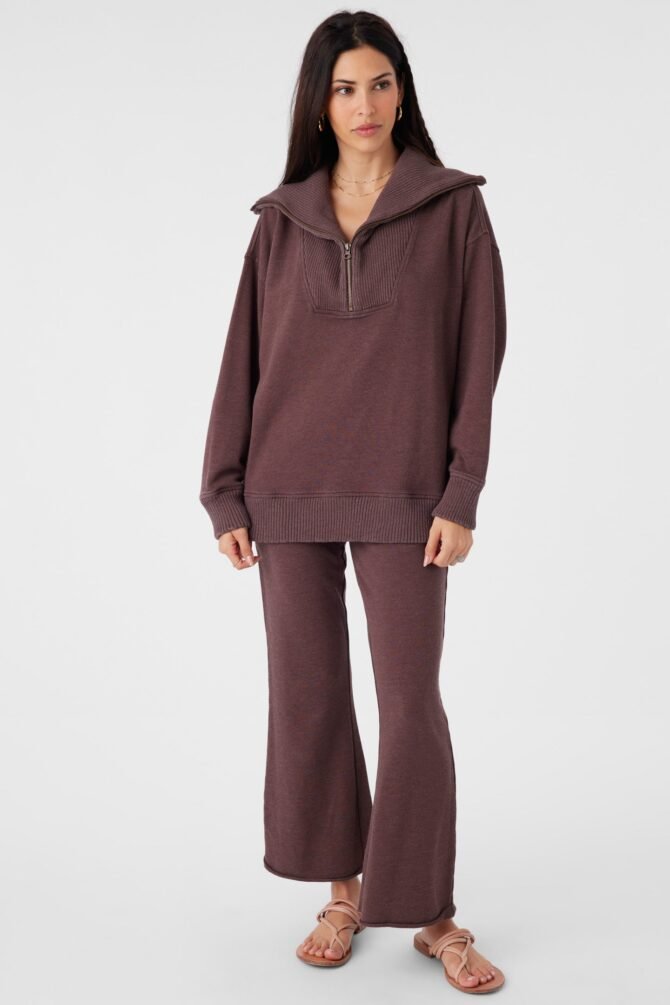 FRENCH TERRY HALF ZIP PULLOVER - Image 3