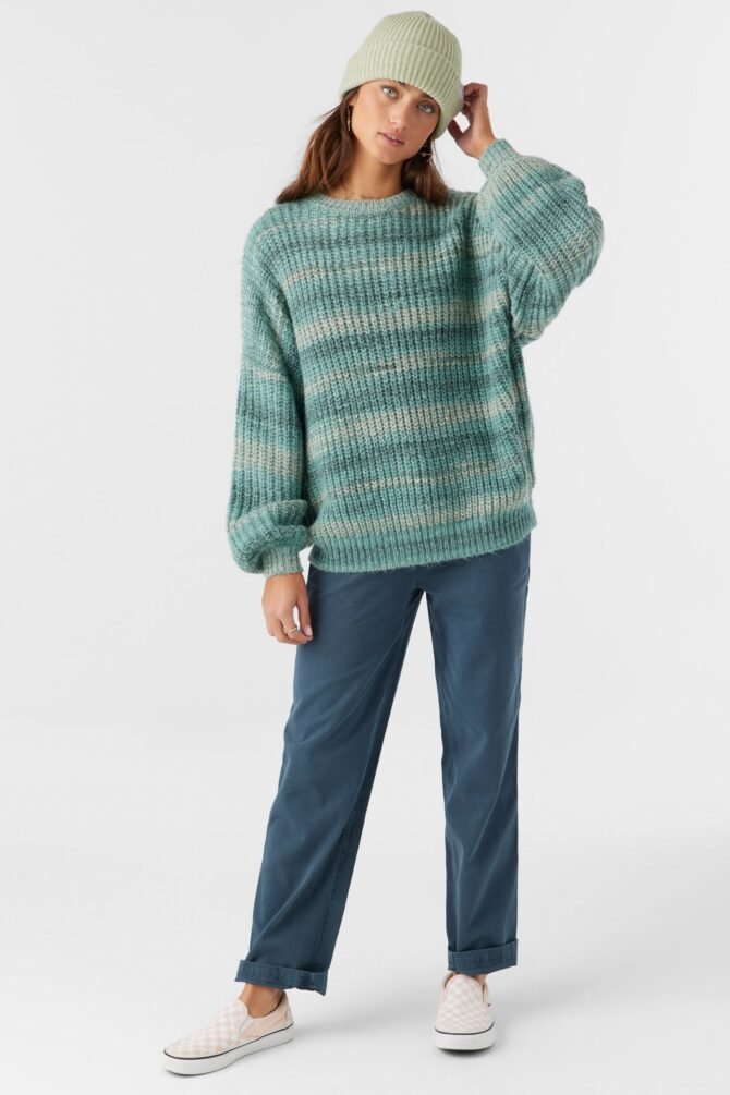 OMBRE STRIPE SLOUCHY SWEATER - Image 3