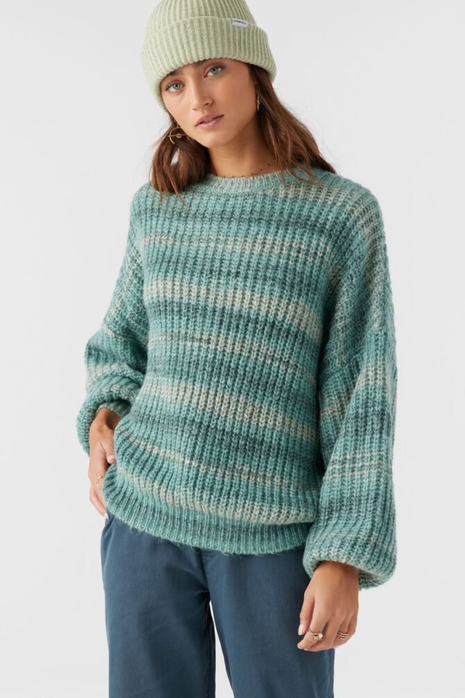 OMBRE STRIPE SLOUCHY SWEATER - Image 8