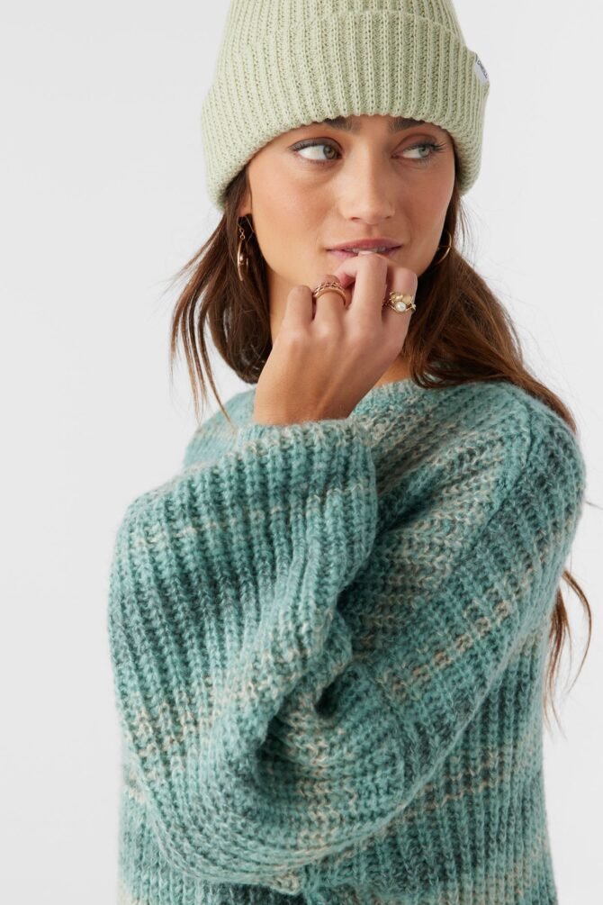 OMBRE STRIPE SLOUCHY SWEATER - Image 7