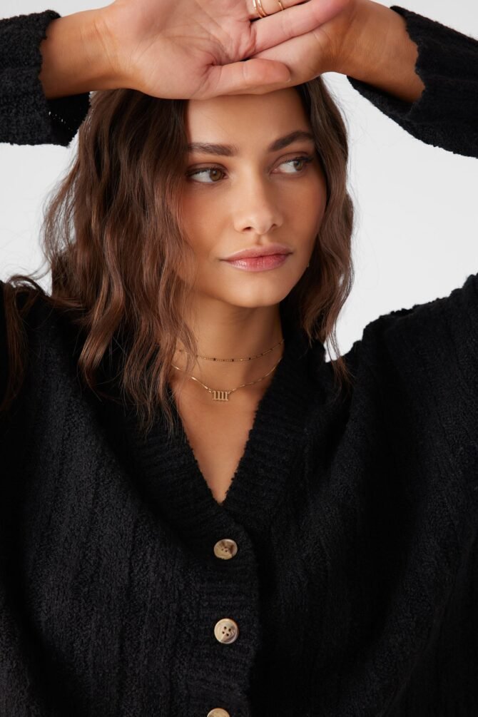 BUTTON FRONT SWEATER CARDIGAN - Image 4