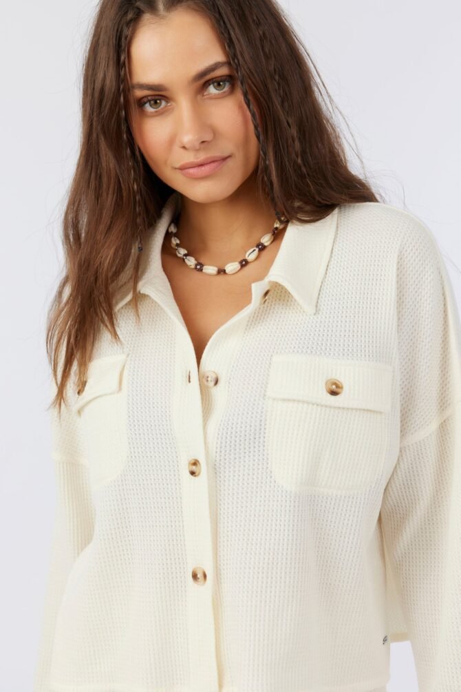 WAFFLE KNIT CROPPED TOP - Image 6