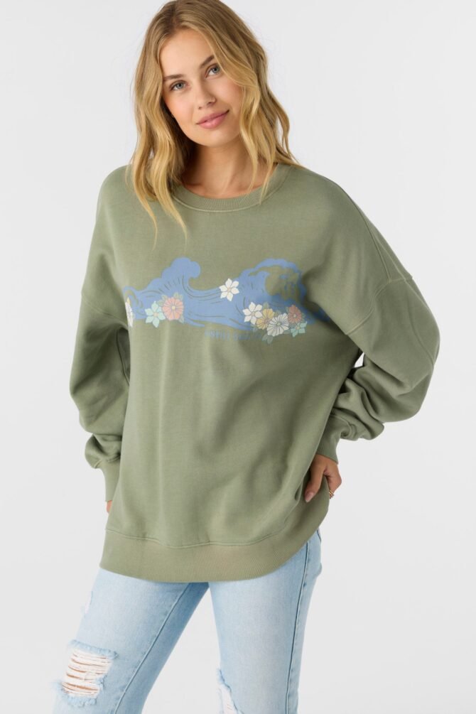 CREWNECK OVERSIZED-FIT FLEECE PULLOVER - Image 7