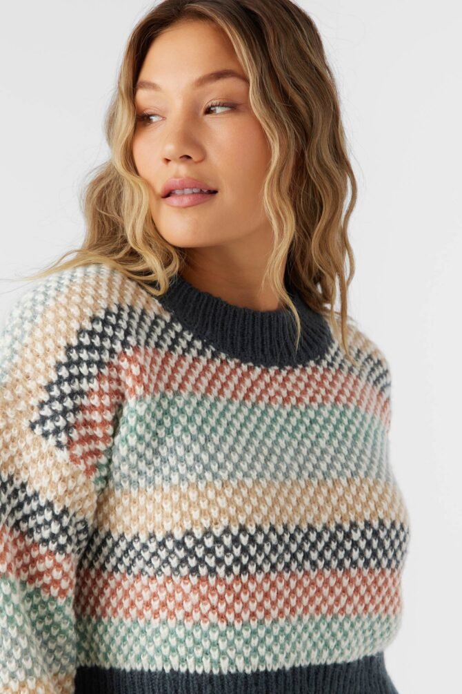 CROPPED STRIPE SWEATER - Image 5