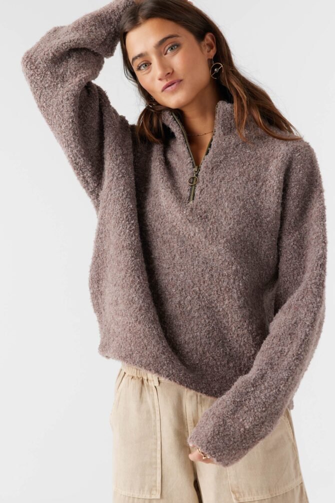 MOCKNECK HALF-ZIP SWEATER - Image 3