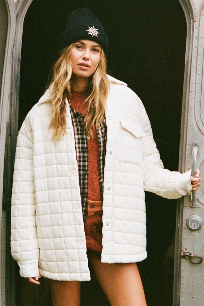 OVERSIZED FIT SNAP FRONT JACKET