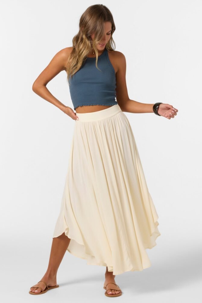 SOLID MAXI SKIRT - Image 3
